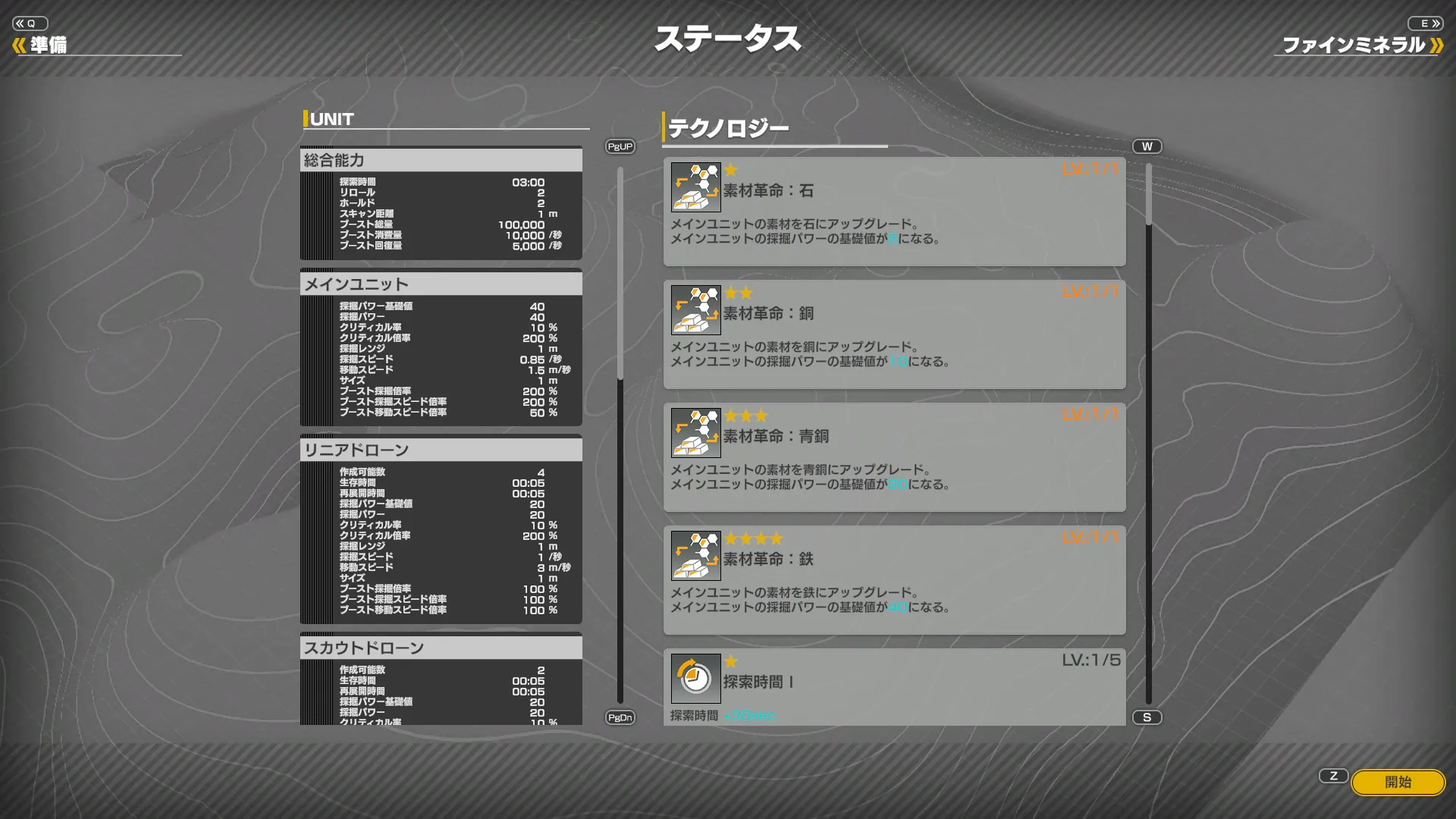 Status Screen